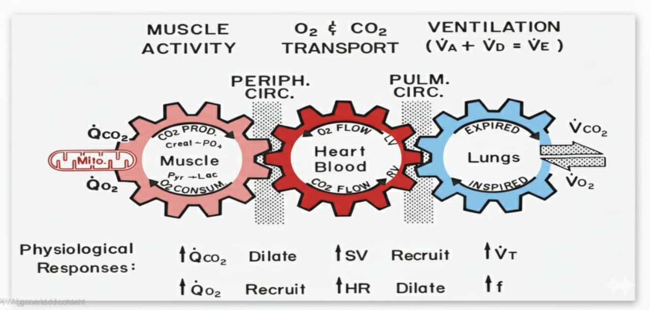 Heart lungs muscles CPET
